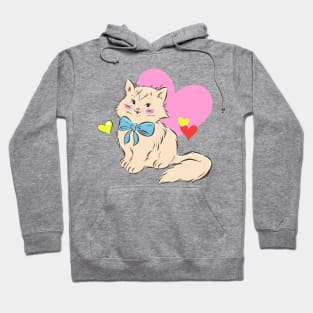 Cat Hand Drawn Cute Hoodie